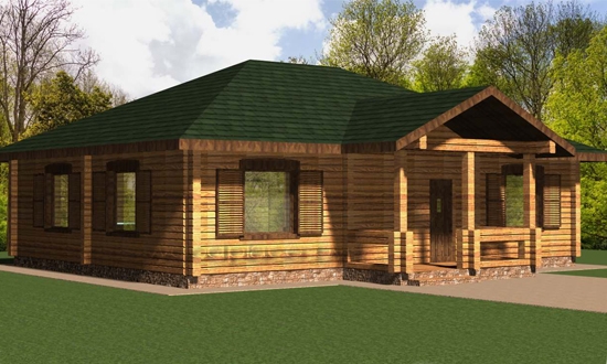 Деревянный дом "Волгоград" 1