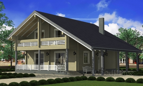 Проект дома "Озёрный замок"